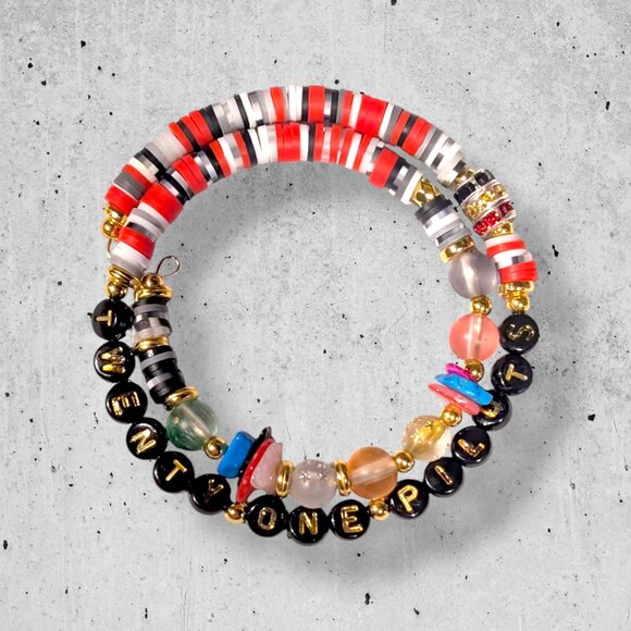 Twenty One Pilots Album Journey Red Multicolor Beaded Bracelet - Picture 1 of 3